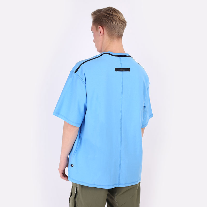 мужская голубая футболка Converse T-Shirt 10020975438 - цена, описание, фото 5